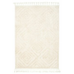 Koberec Berber 7061 Romby 3D ivory / slonová kosť / krémový