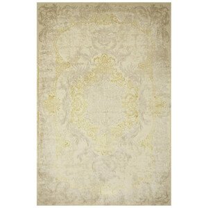 Koberec Allora Plus 9435A Ornament krémový / béžový / zlatý