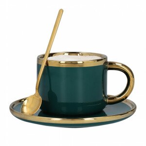 Šálek SINNES s podšálkem, smaragdový ALL 978054