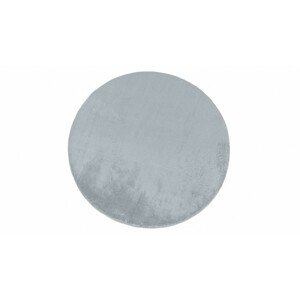 Koberec MELLOW - světle šedý kruh