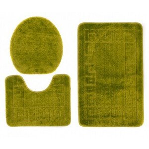 Sada koupelnových koberečků MONO 1030 zelený 4605 3PC řecký
