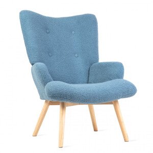 Křeslo MOSS TEDDY BOUCLE modré 828541