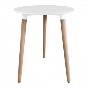 Kulatý stůl KAMI bílý 60 cm