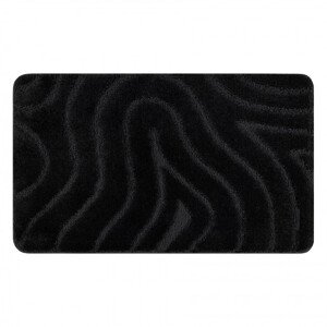 Koupelnový kobereček SUPREME WAVES vlny, černý