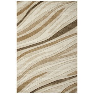 Koberec Amelia C012A vlny, hnědý / béžový