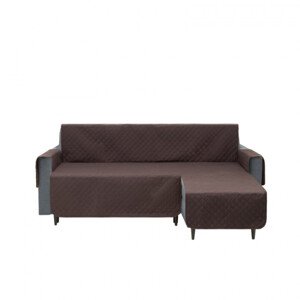 Potah na rohovou sedačku pravý PARIS hnědý, 200 cm