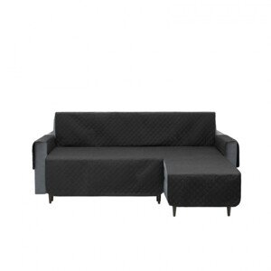 Potah na rohovou sedačku pravý PARIS černý, 240 cm