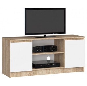 Stolek pod TV RTV 120 2D 1P sonoma / bílý