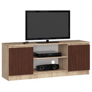 Stolek pod TV RTV 140 2D 1P sonoma / wenge
