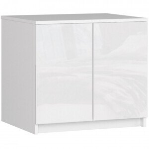 Nástavec na skříň STAR S 60 bílý, lesk