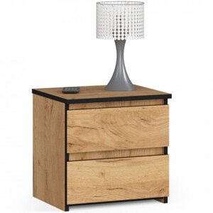 Noční stolek CL2 2SZ CLP dub craft
