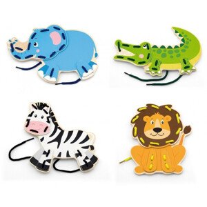 Šněrovací hra Viga 51326 zoo