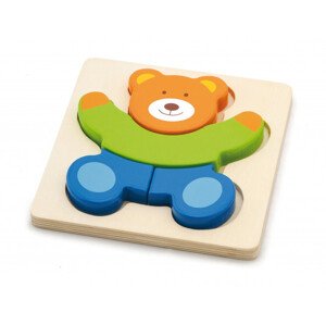První dětské puzzle Viga 50169 medvídek