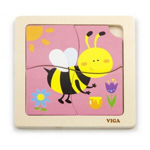 Puzzle na podložce Viga 50138 včelka