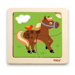 Puzzle na podložce Viga 51312 kůň