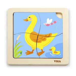 Puzzle na podložce Viga 51314 kachna
