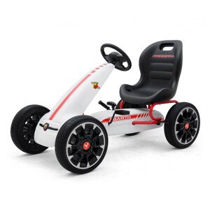 Šlapací motokára Abarth bílá