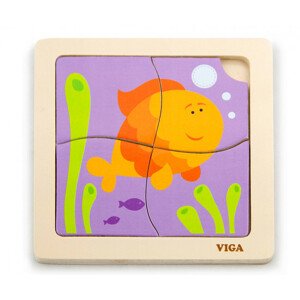 Puzzle na podložce Viga 50144 ryba