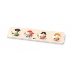První puzzle s držadly Viga 44536 barvy pleti