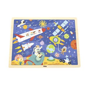 Puzzle na podstavci Viga 44586 48 dílků - poznávání vesmíru