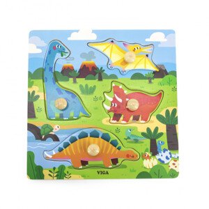 Puzzle s držadly Viga 44596 dinosauři
