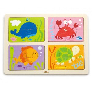 Puzzle na podstavci 4v1 Viga 50190 moře