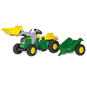 Šlapací traktor se lžící a přívěsem Rolly Toys 811496 John Deere