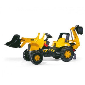Šlapací traktor JCB s přední i zadní lžící Rolly Toys 812004
