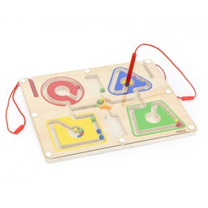 Magnetické bludiště Viga 44746 třídění barev a tvarů