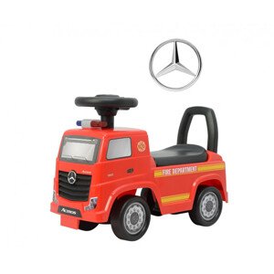 Odrážedlo Mercedes-Benz Actros hasičské auto červené