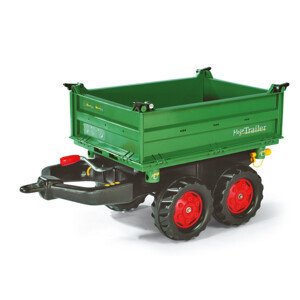 Přívěs Rolly Toys 122202 dvounápravový, tmavě zelený