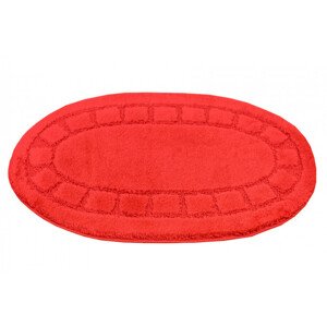 Koupelnový kobereček Ocean Red červený ovál