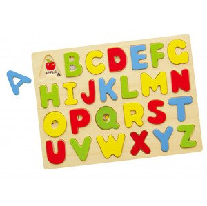 Puzzle skládačka na podložce Viga 58543 abeceda