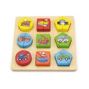 Puzzle 2v1 Viga 59586 vozidla
