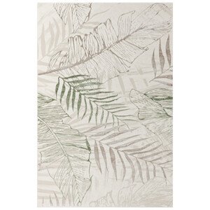 Koberec Allora Plus F784A listí, krémový / zelený