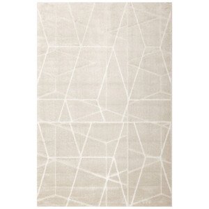 Koberec Aruba G162A kosočtverce / linie, béžový / krémový