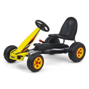 Šlapací motokára Viper žlutá