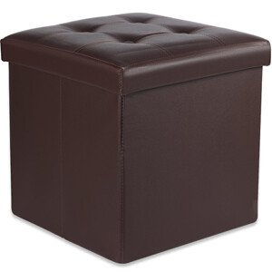 Skládací taburetka L hnědá