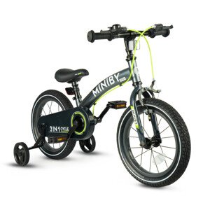 Dětské kolo Miniby 14" šedé