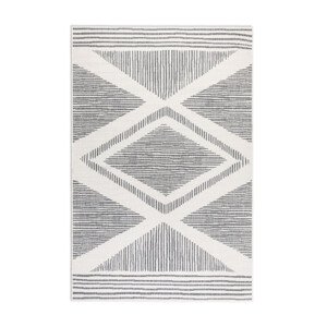 Oboustranný koberec Elle Decoration GEMINI Rhombus stříbrný