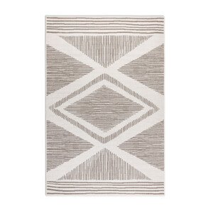 Oboustranný koberec Elle Decoration GEMINI Rhombus linen