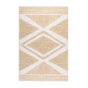 Oboustranný koberec Elle Decoration GEMINI Rhombus ochre