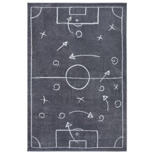 Dětský koberec Hanse Home Adventures Gameplan tmavě šedý