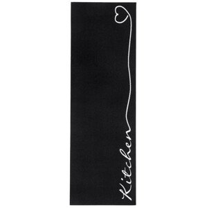 Koberec / Běhoun Hanse Home Cook & Clean Kitchen černý / bílý