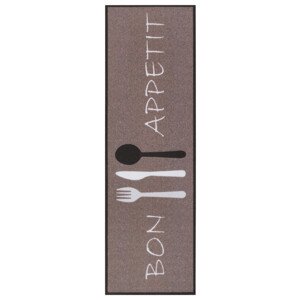 Koberec / Běhoun Hanse Home Cook & Clean Bon Appetit hnědý / bílý