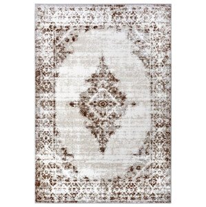 Koberec Shine Retro krémový / hnědý