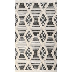 Koberec TOM TAILOR VINTAGE COZY KELIM BLACK / WHITE 3D