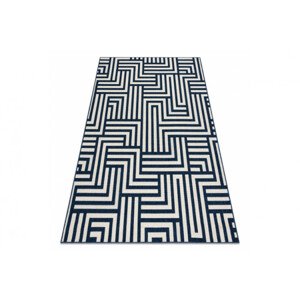 Koberec SPRING 20421994 labyrint - krémový / modrý