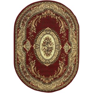 Koberec GOLD 042/22 bordový ovál
