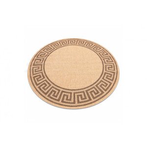 Koberec SIZAL FLOORLUX kruh 20014 mais / coffee